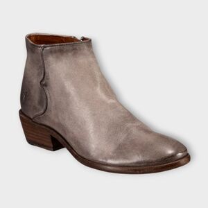 Frye Carson Gray-Green Leather Ankle Boots Size 9